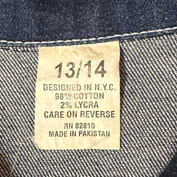 Vintage Commemorative Edition Denim Jacket NYC Twin Towers Women’s‎ 13/14 - Picture 8 of 9